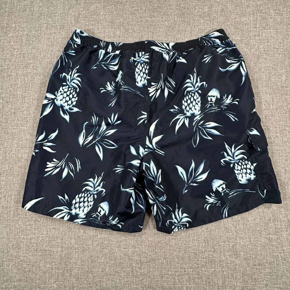 Polo Ralph Lauren Kailua Swim Trunks Mens XXL Black Pineapple Lined Shorts NEW